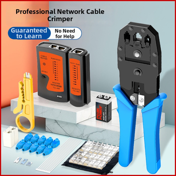 RJ45 krimpovacie kliešte pre sieťové káble — domáce a profesionálne Cat5e/Cat6/Cat7