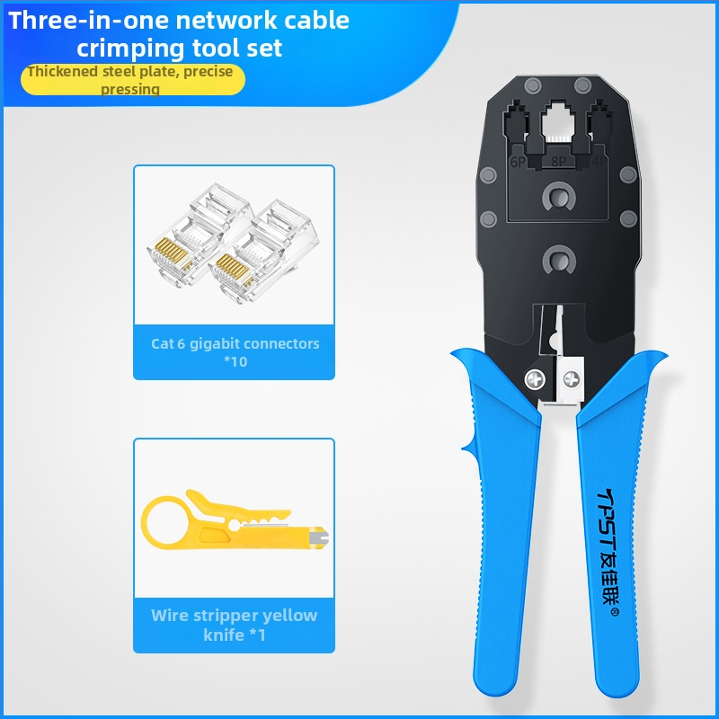 RJ45 krimpovacie kliešte pre sieťové káble — domáce a profesionálne Cat5e/Cat6/Cat7