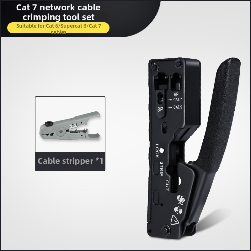 RJ45 krimpovacie kliešte pre sieťové káble — domáce a profesionálne Cat5e/Cat6/Cat7