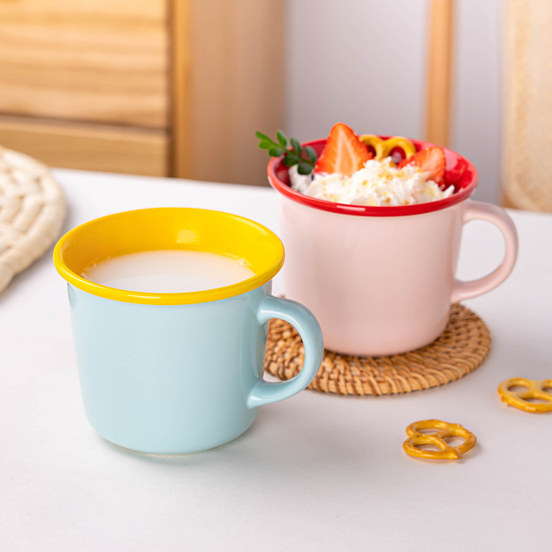 Cană ceramică Macaron, culoare vibrantă, pentru cafea sau ceai, cadou personalizat