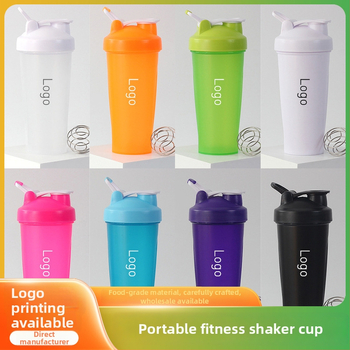 600 ml športová šejkrová fľaša s vlastným logom, na fitness a proteínový prášok, miešacia fľaša