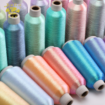 Fir metalic auriu-argintiu pentru broderie, 4200 m, 150D, pentru broderie computerizată, bijuterii și handmade