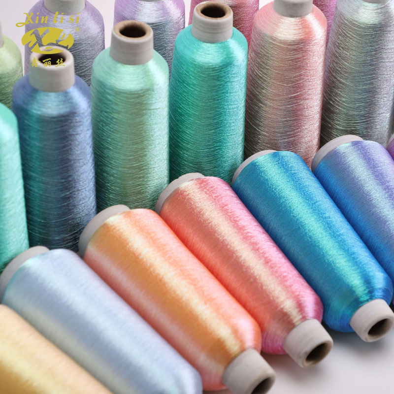 Fir metalic auriu-argintiu pentru broderie, 4200 m, 150D, pentru broderie computerizată, bijuterii și handmade