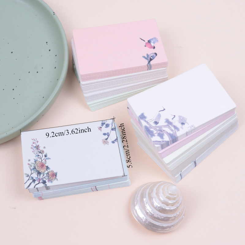 Semne de carte goale — carduri DIY, carton gros, desene manuale, stil chinezesc creativ, note creative, 20 foi
