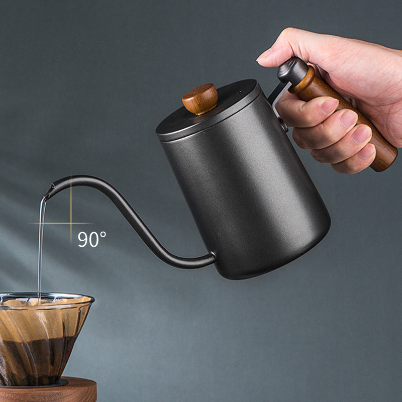 Set portabil pentru cafea la filtru prin infuzie — kit complet cu râșniță, ceașcă, filtre, linguriță de măsurare și ceainic de turnare