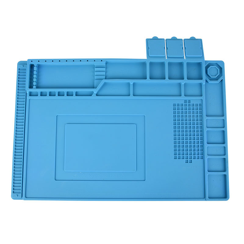 Covoraș din silicon rezistent la temperaturi înalte pentru bancul de reparații electronice, magnetic, anti-static, izolație termică pentru lipit