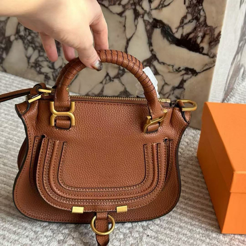 Marcie ženska kožna saddle torba s jednom naramenicom i preklopom, retro stil