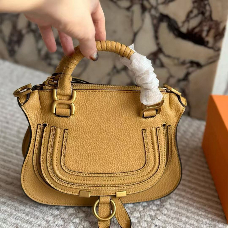 Marcie ženska kožna saddle torba s jednom naramenicom i preklopom, retro stil
