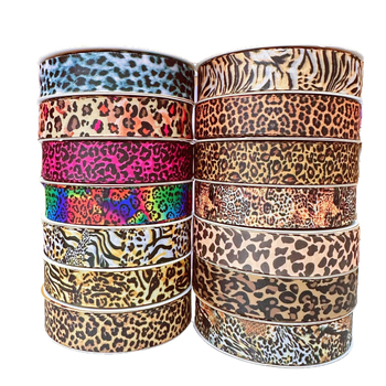 Mašna s leopard uzorkom za DIY dodatke za kosu, odjeću, obuću i šešire