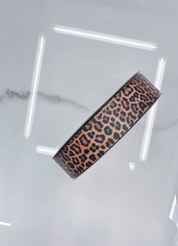 Mašna s leopard uzorkom za DIY dodatke za kosu, odjeću, obuću i šešire