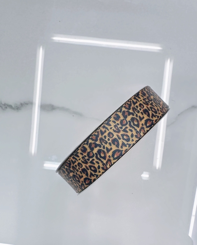 Mašna s leopard uzorkom za DIY dodatke za kosu, odjeću, obuću i šešire