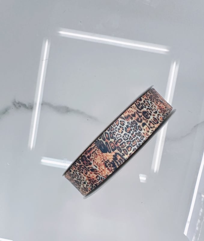 Mašna s leopard uzorkom za DIY dodatke za kosu, odjeću, obuću i šešire