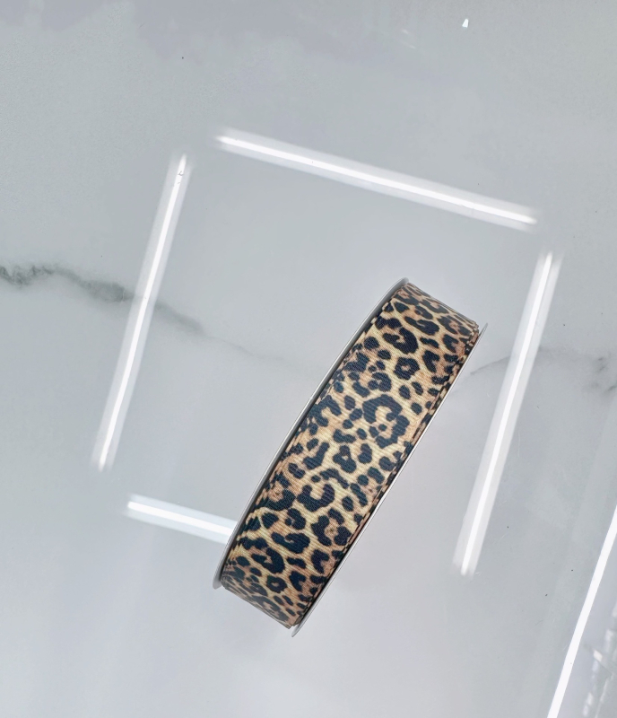 Mašna s leopard uzorkom za DIY dodatke za kosu, odjeću, obuću i šešire