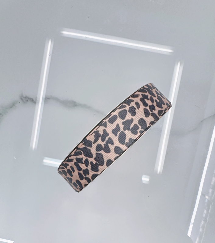Mašna s leopard uzorkom za DIY dodatke za kosu, odjeću, obuću i šešire
