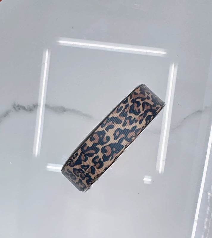 Mašna s leopard uzorkom za DIY dodatke za kosu, odjeću, obuću i šešire