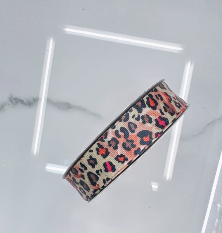 Mašna s leopard uzorkom za DIY dodatke za kosu, odjeću, obuću i šešire
