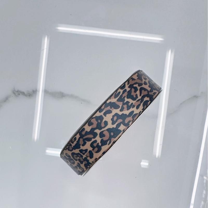 Mašna s leopard uzorkom za DIY dodatke za kosu, odjeću, obuću i šešire