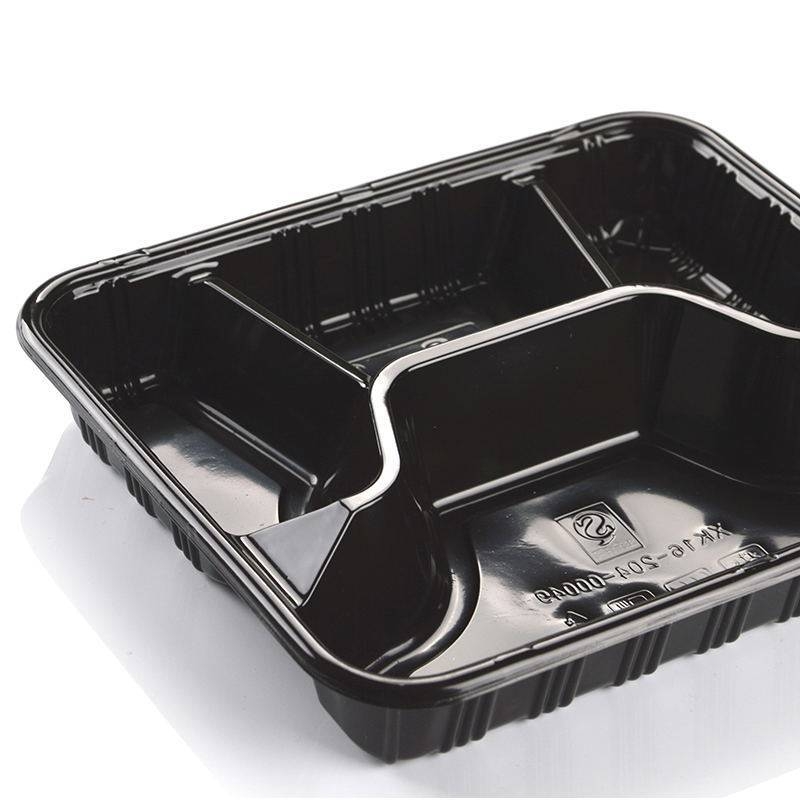 Gepai cutii de prânz de unică folosință, cu 3, 4 sau 5 compartimente, cutii bento cu mai multe compartimente pentru take-away