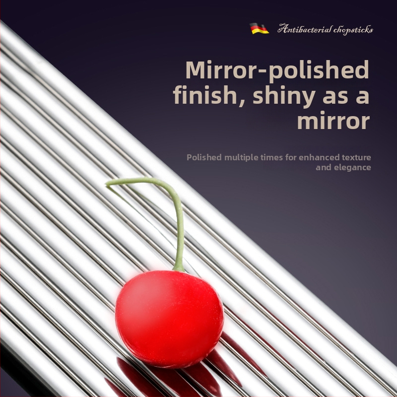 Parniton bețișoare din oțel inoxidabil 316, de calitate alimentară, antibacteriale, rezistente la mucegai, un set pentru o persoană, antiderapante, pentru uz casnic
