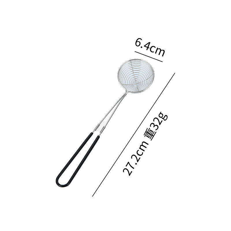 Sită din oțel inoxidabil pentru ceai cu perle (boba), mâner extensibil, filtru cu plasă mare pentru oală