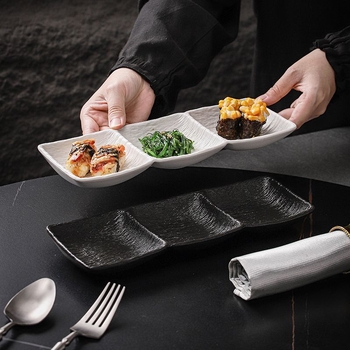 Vas ceramic pătrat pentru sosuri, vas de dip pentru grătar și restaurante, utilizare casnică, finisaj mat, marcă Bairunj