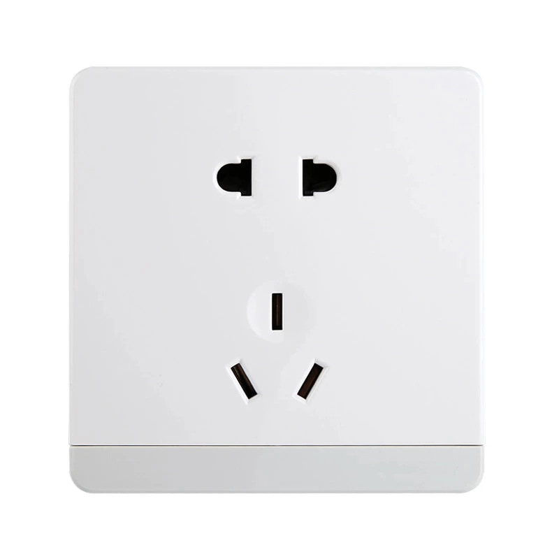 Panou ascuns întrerupător-priză 86, plăcuță albă mare din seria Q7, 86×90 mm, instalare dublă