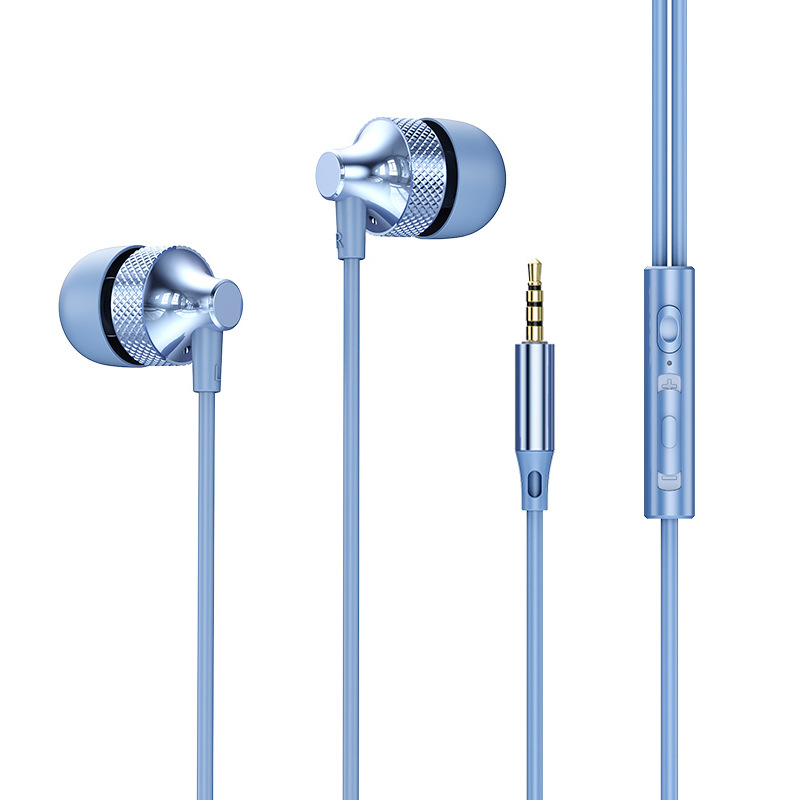 Kabeles Type-C fülhallgató, digitális fém ház, in-ear játékhoz és sporthoz, 1,2 m