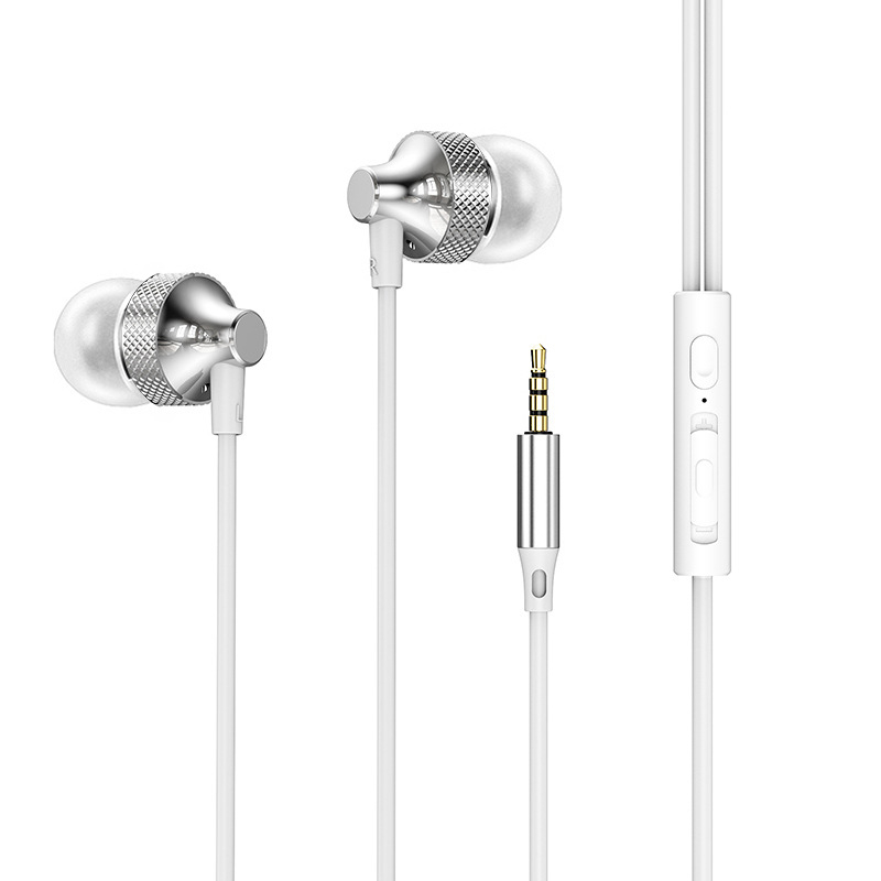 Kabeles Type-C fülhallgató, digitális fém ház, in-ear játékhoz és sporthoz, 1,2 m