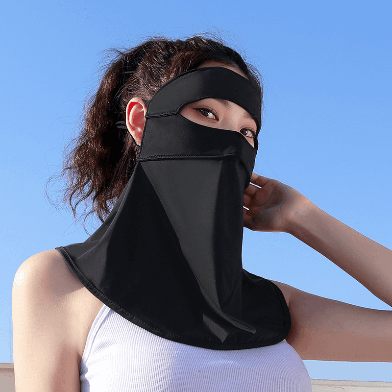 Ljetna maska za zaštitu od sunca za žene, puna zaštita lica, zaštita vrata, tanka prozračna maska za biciklizam i vožnju