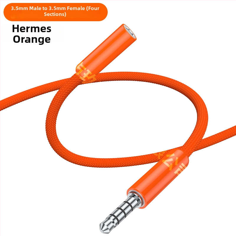 Dopamine USB-C към 3,5 мм аудио адаптер кабел с четири преплетени кабела