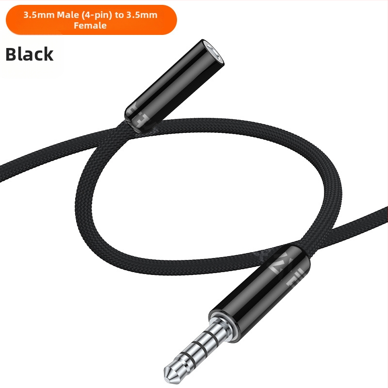 Dopamine USB-C към 3,5 мм аудио адаптер кабел с четири преплетени кабела