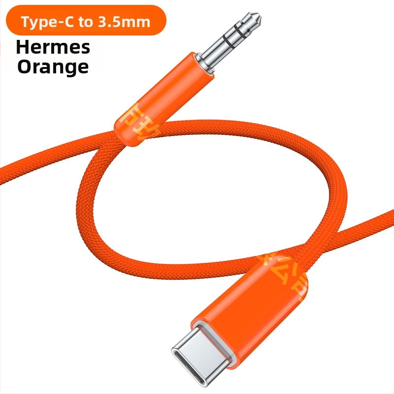Dopamine USB-C към 3,5 мм аудио адаптер кабел с четири преплетени кабела