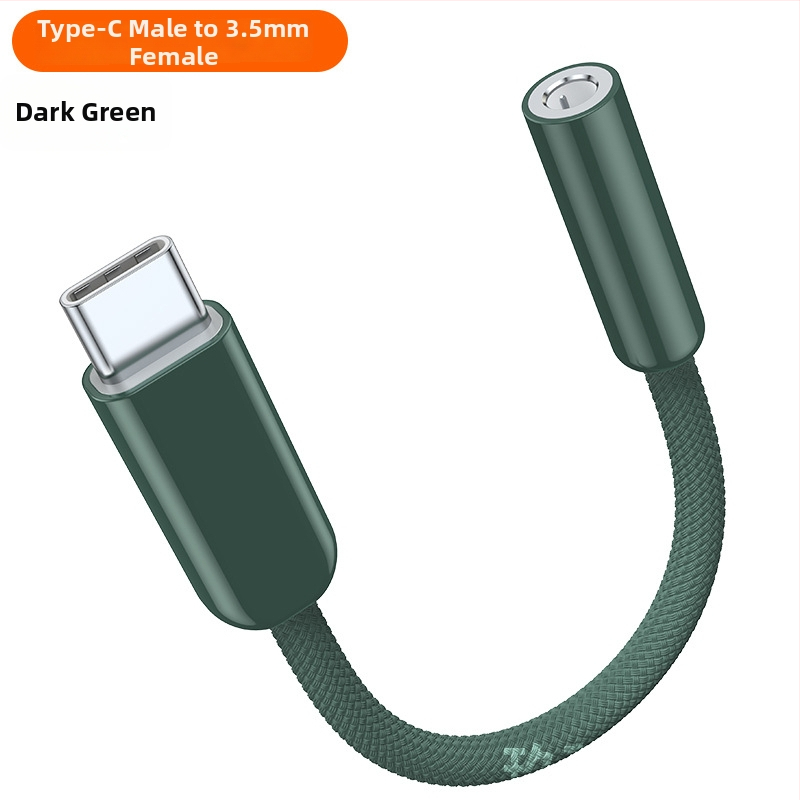 Dopamine USB-C към 3,5 мм аудио адаптер кабел с четири преплетени кабела