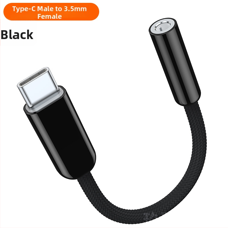 Dopamine USB-C към 3,5 мм аудио адаптер кабел с четири преплетени кабела