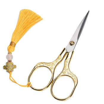 Foarfeci pentru pliculețe de ceai – foarfeci de bucătărie mici pentru accesorii ale ceremoniei ceaiului, în stil chinezesc antic