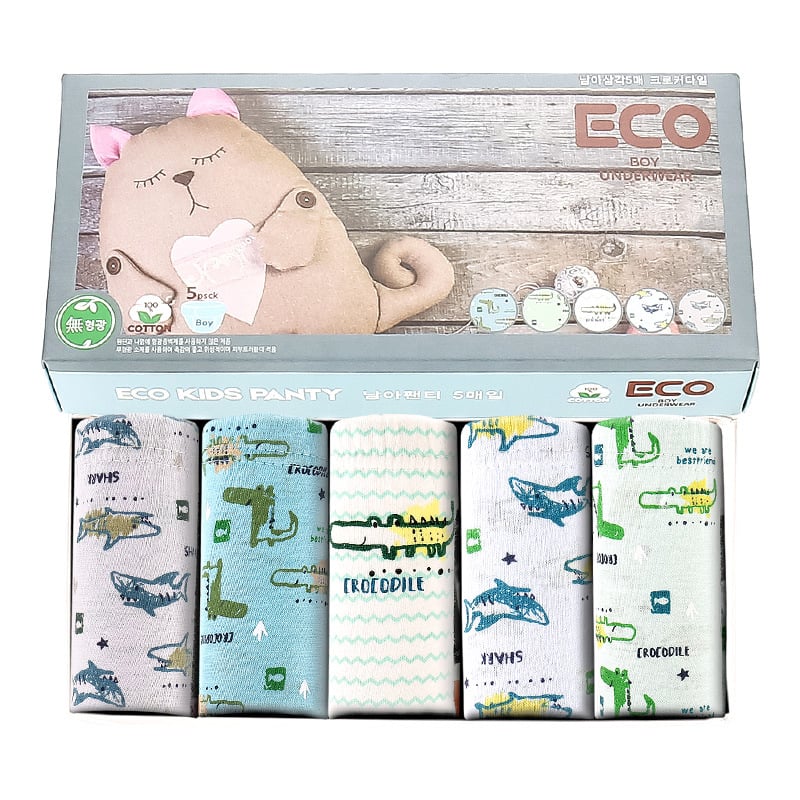 Chiloți pentru copii din bumbac, ambalați într-un set premium, imprimeu desene animate