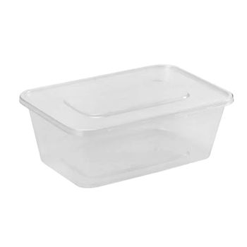 Cutie de prânz de unică folosință cu capac și set de bețișoare — cutie din plastic îmbunătățită pentru mâncare la pachet, orez și rulouri de orez