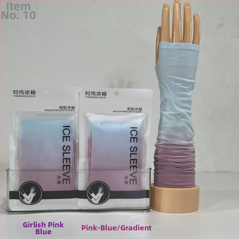 Unisex rukávy z gradientného Ice Silk s UV ochranou pre riadenie a cyklistiku