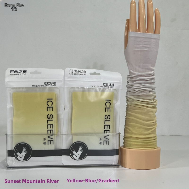 Unisex rukávy z gradientného Ice Silk s UV ochranou pre riadenie a cyklistiku
