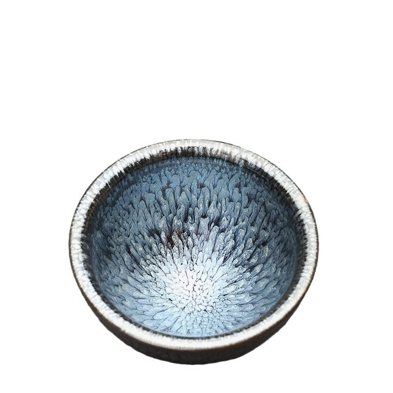 Set ceai Jianzhan, ceașcă mare ceramică cu lotus, stil Maestru