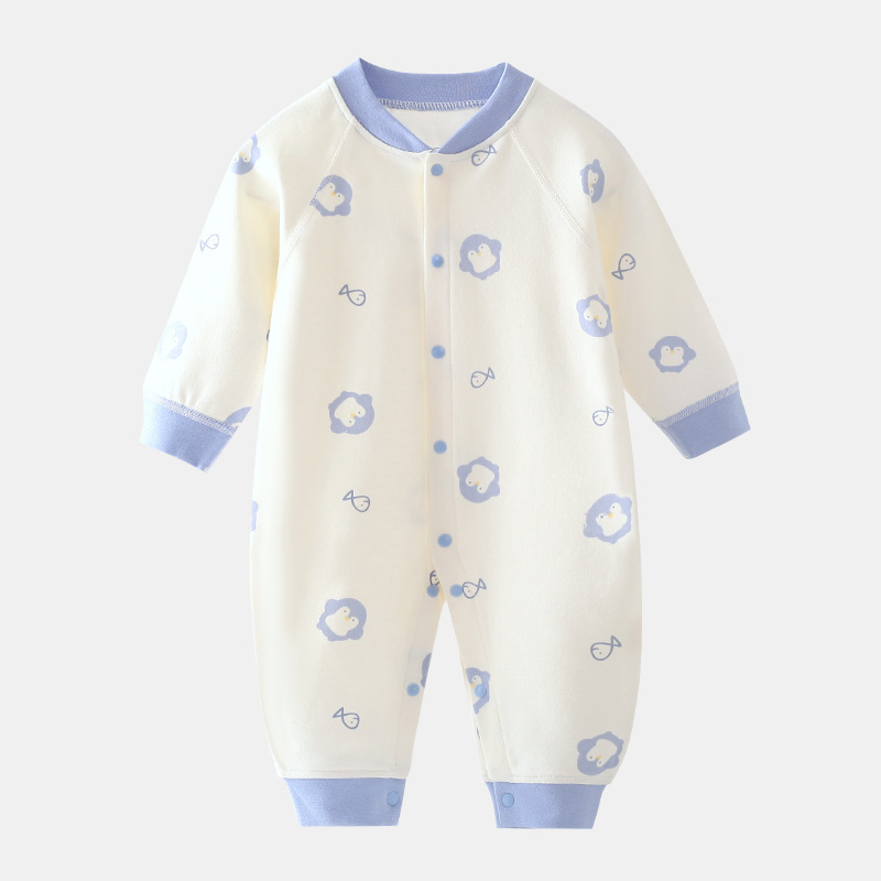 Salopetă pentru bebeluți din bumbac 100%, mâneci lungi, 0-3 luni, unisex, primăvară-toamnă