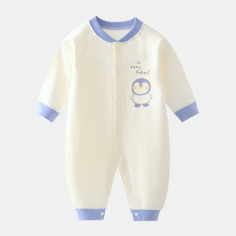 Salopetă pentru bebeluți din bumbac 100%, mâneci lungi, 0-3 luni, unisex, primăvară-toamnă