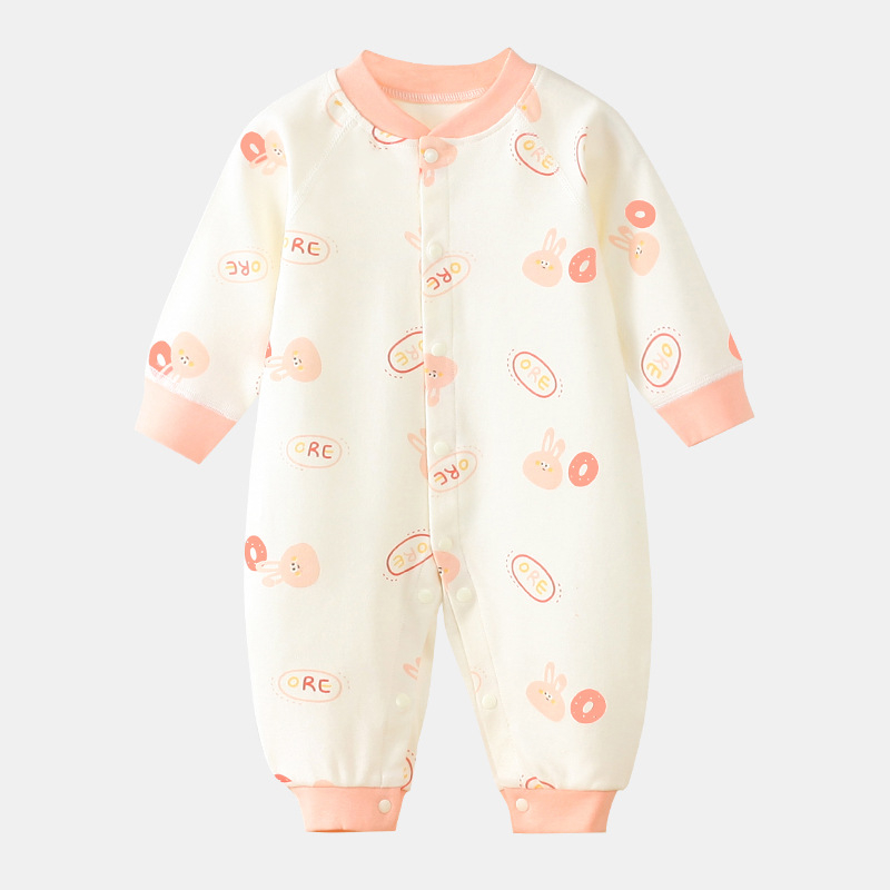 Salopetă pentru bebeluți din bumbac 100%, mâneci lungi, 0-3 luni, unisex, primăvară-toamnă