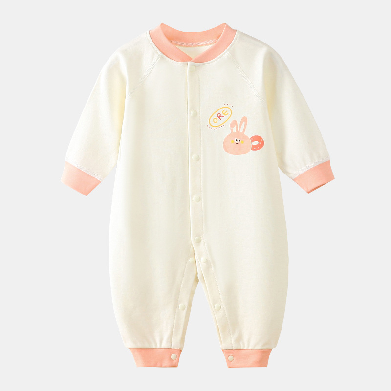 Salopetă pentru bebeluți din bumbac 100%, mâneci lungi, 0-3 luni, unisex, primăvară-toamnă