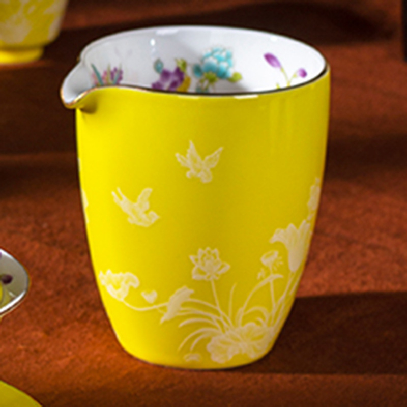 Ceșcă ceramică cu capac, 120 ml – set mini din trei piese pentru ceai, uz casnic