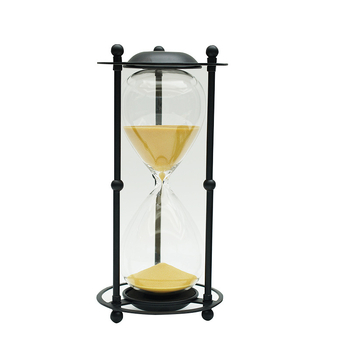 Cronometru de nisip retro pentru birou, ornament din sticlă de 30 de minute, design minimalist de înaltă clasă
