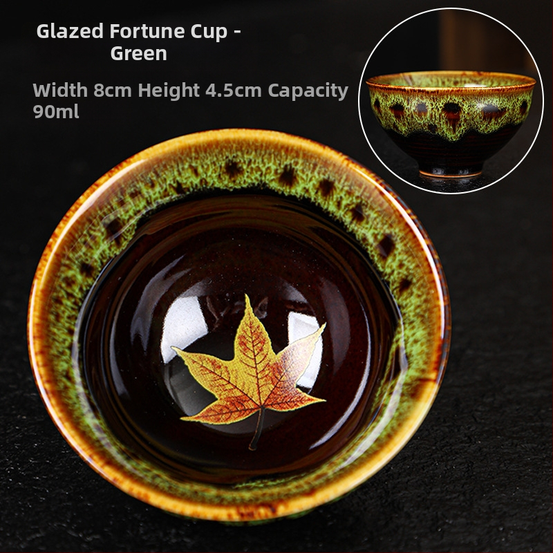 Căniță de ceai cu frunză de arțar, ceramică în stil japonez, set de ceai pentru uz casnic