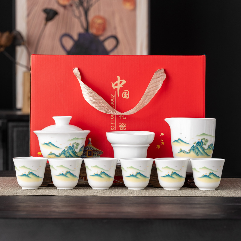 Set de ceai ceramic, stil chinezesc modern