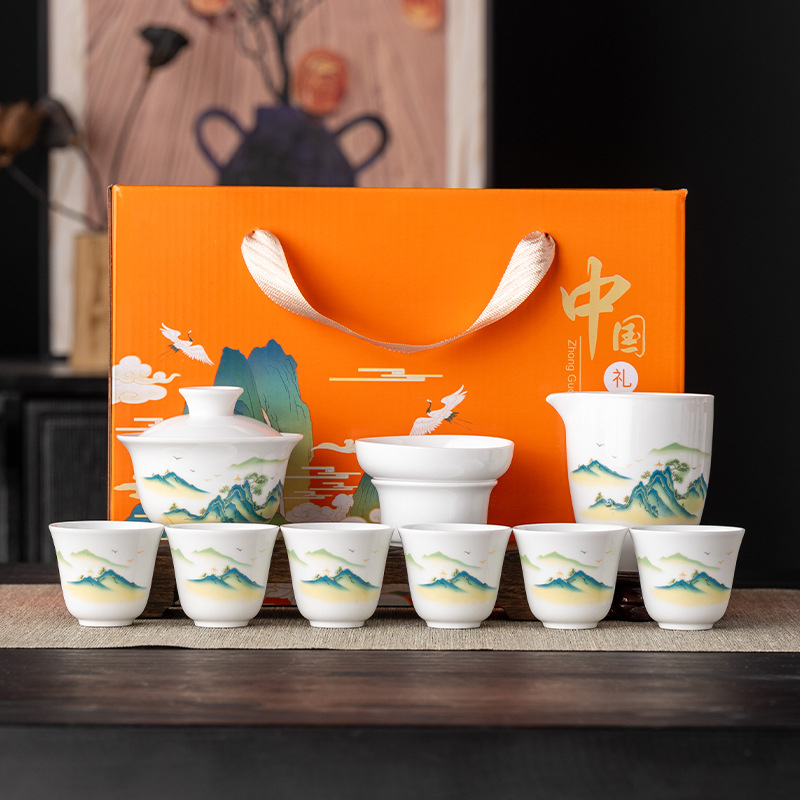 Set de ceai ceramic, stil chinezesc modern