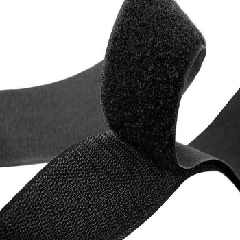 Αυτοκόλλητη Velcro ταινία, μαύρο-άσπρο, πλάτος 2–8 εκ, κούμπωμα με Velcro